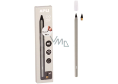 Apli Infinite Nekonečná tužka v šedám obalu, Grafitová tuha, 2 kusy hrotu, délka psaní 16 km bez ořezávání