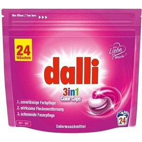 Dalli kapsuły do prania Color 3w1, 24 szt.