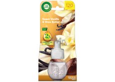 Air Wick Essential Oils Vanilla & Shea Butter - Vanilka a bambucké máslo, elektrický osvěžovač náhradní náplň 19 ml