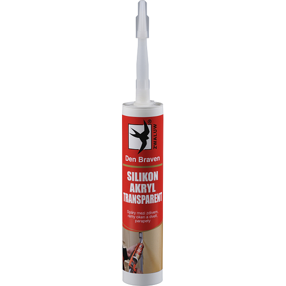 Den Braven Silikon akrylowy uszczelniacz, przezroczysty, 310 ml