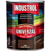 Industrol S2013 uniwersalny połysk farba do metalu i drewna, 2320 kawa brązowa, 600 ml