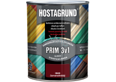 Hostagrund Prim 3v1 S2177 základní i vrchní barva na kov, 0840 červenohnědá, 600 ml