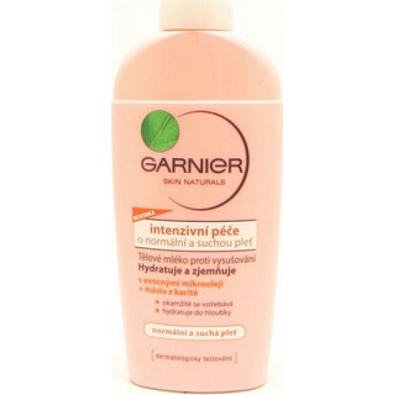 Garnier Skin Naturals intenzivní péče tělové mléko normální a suchá pleť 250 ml