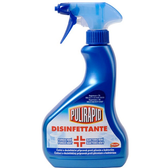 Pulirapid Disinfettante baktericidní a fungicidní prostředek rozprašovač proti bakteriím a plísním 500 ml