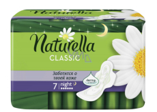 Naturella Classic Night podpůrné vložky s heřmánkem 7 kusů