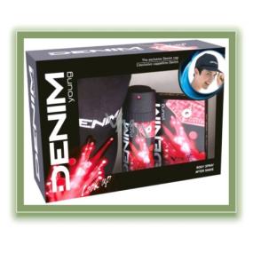 Denim Young Look Up voda po holení 100 ml + deodorant sprej + kšiltovka, kosmetická sada