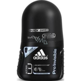 Adidas Action 3 Pro Invisible kuličkový antiperspirant deodorant roll-on pro muže 50 ml