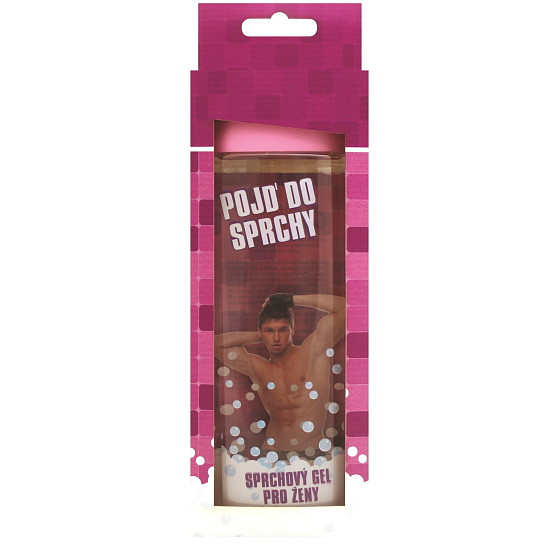 Bohemia Gifts Pojď do sprchy sprchový gel růžový s originální 3D etiketou 300 ml