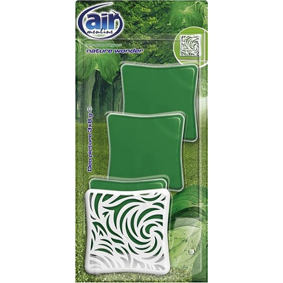 Air Menline Deo Picture Non Stop Elegant Nature Wonder gelový osvěžovač vzduchu 3 x 8 g