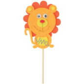 Lew z filcu ząpich 8 cm + szpikulce