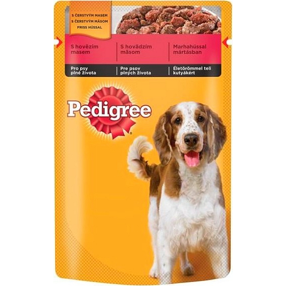 Pedigree Adult z wołowiną w żółtej saszetce 100 g