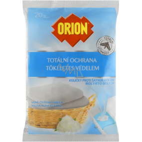 Orion Kulki przeciwko molom czyste pranie, 20 sztuk w opakowaniu Orion Kulki przeciwko molom czyste pranie, 20 sztuk w opakowaniu