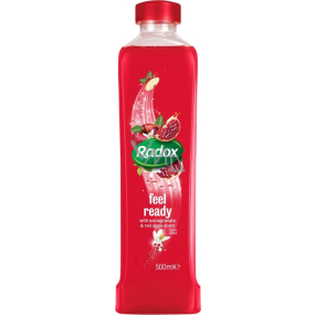Radox Feel Ready Pomegranate & Red Apple Scent koupelová pěna 500 ml Radox Feel Ready Pomegranate & Red Apple Scent koupelová pěna 500 ml