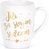 Albi Hrnek se zlatým textem Jdi za svým srdcem bílý 300 ml