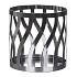 Yankee Candle Curve Gun Metal svícen ozdobný na střední nebo velkou svíčku Classic 10 x 11 cm