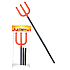 Čertovské vidle skládací PVC 95 cm