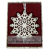 Albi Vánoční ornament s krystaly Swarovski na zavěšení s popisem - Šťastné a Veselé Vánoce, cca 7 x 8 cm