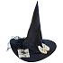 Rappa Halloween Klobouk Čarodějnice s pavoukem pro dospělé 38 cm