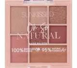 Sunkissed Oh So Natural Face Palette paletka cieni do oczu 4 x 0,9 g + rozświetlacz 1,3 g + róż 1,3 g + bronzer 1,7 g