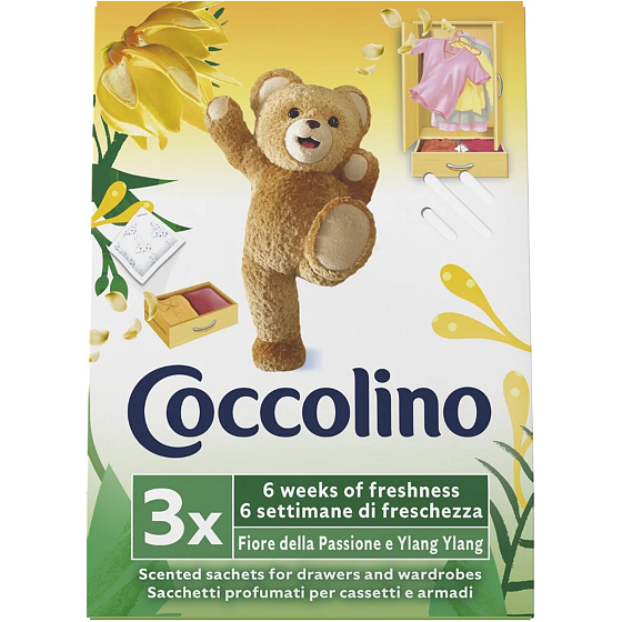 Coccolino Passion Fruit zapachowe saszetki do prania 3 sztuki