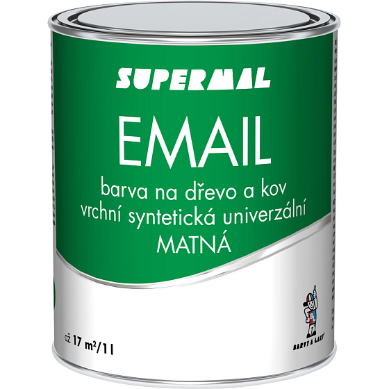 Supermal Email S2013 0199 czarny mat, 0,6 l