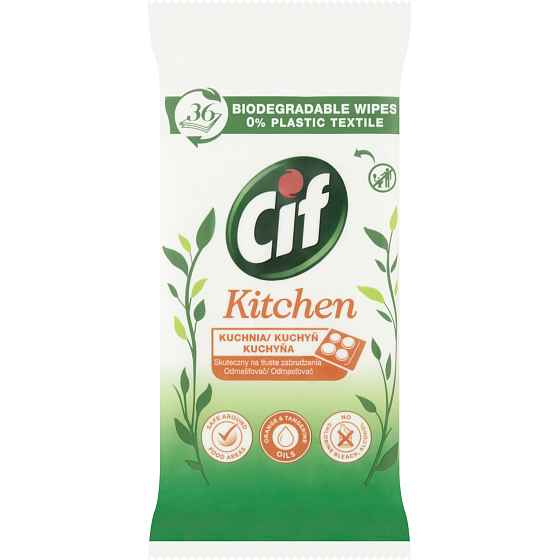 Cif chusteczki do czyszczenia Nature Kuchnia, 36 sztuk