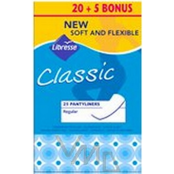 Libresse Classic slipové intimní vložky 20 + 5 kusů