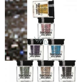 Dermacol Star Choice Shiny Glitters Třpytky na oči Odstín 8 černošedá 2 g