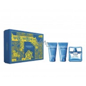 Versace Eau Fraiche Man toaletní voda pro muže 50 ml + sprchový gel 50 ml + balzám po holení 50 ml, dárková sada