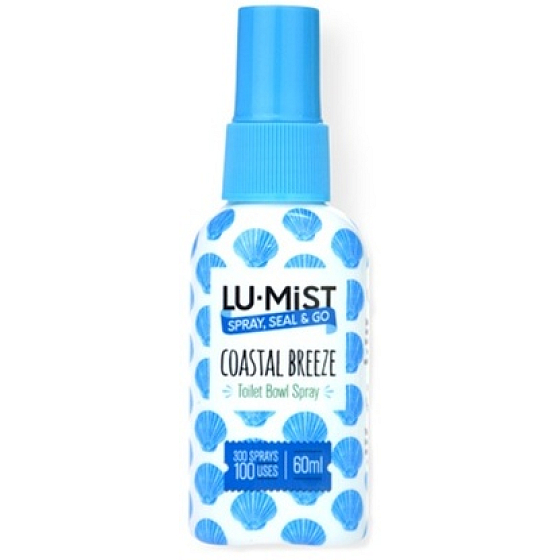Lu-Mist Coastal Breeze sprej do záchodové mísy osvěžovač, rozprašovač 100 použití 60 ml