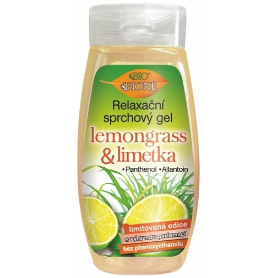 Bione Cosmetics Lemongrass & Limetka relaxační sprchový gel pro všechny typy pokožky 250 ml