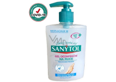 Sanytol Sensitive żel dezynfekujący do rąk, nawilżający niszczy wirusy i bakterie 250 ml (AH1N1)