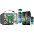 Palmolive Men Refreshing 3v1 sprchový gel na tělo, tvář a vlasy 250 ml + Men Energising 3v1 sprchový gel 250 ml + Men Invigorating šampon na vlasy 350 ml + Pure Arctic antiperspirant roll-on 50 ml + etue, kosmetická sada pro muže