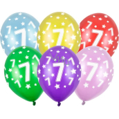 Ditipo Balónky latexové nafukovací metal mix barev č. 7 30 cm 6 kusů