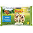 Purina Friskies Junior kurczak z marchewką w sosie pełnoporcjowe karma dla psów saszetka 4 x 100 g