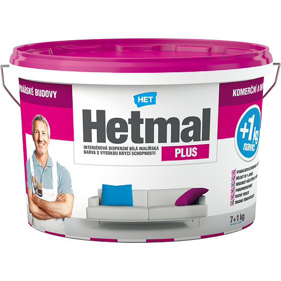Het Hetmal Plus farba malarska, 7 + 1 kg