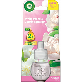 Air Wick Elektrický osvěžovač vzduchu – Piwonia & Kwiat jaśminu (komplet 1+19 ml)