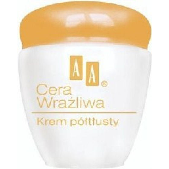 AA Sensitive Skin Polomastný krém suchá a normální pleť 50 ml