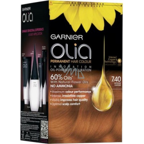 Garnier Olia barva na vlasy bez amoniaku 7.40 Intenzivní měděná Garnier Olia barva na vlasy bez amoniaku 7.40 Intenzivní měděná