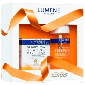 Lumene Bright Now Vitamin C denní krém 50 ml + Bright Touch osvěžující čisticí pěna 150 ml, kosmetická sada