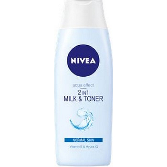 Nivea Aqua Effect 2v1 čisticí pleťové mléko a voda normální a smíšená 200 ml