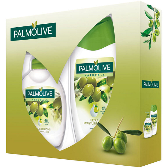 Palmolive Olive sprchový gel 250 ml + tekuté mýdlo 300 ml, kosmetická sada