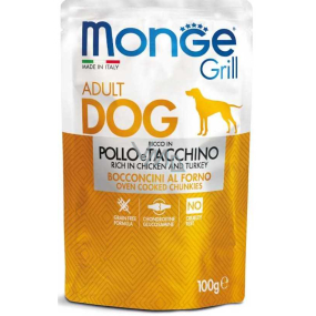 Monge Dog Grill kuře, krůta kapsička 100 g