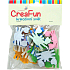 CreaFun Samolepicí dekorace Krab mix barev 4 x 3 cm 25 kusů
