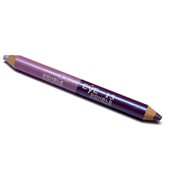 Princessa Davis Eye Double Colour cienie do oczu w kredce + temperówka 013 różowa i fioletowa 6 g