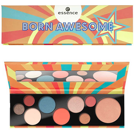 Essence Born Awesome paletka na oči a obličej 11 g