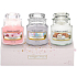 Yankee Candle Everyday Sweet Nothings - Sladké nic + Soft Blanket - Jemná přikrývka + Cherry Blossom - Třešňový květ vonná svíčka Classic malá sklo 3 x 104 g , dárková sada 2019