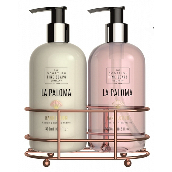Scottish Fine Soaps La Paloma mléko na ruce 300 ml + tekuté mýdlo na ruce 300 ml, duo set