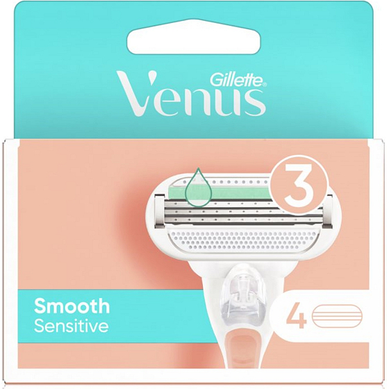 Gillette Venus Smooth Sensitive wymienne wkłady 4 sztuki dla kobiet