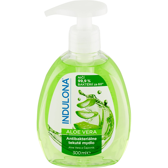 Indulona Aloe Vera antibakteriální tekuté mýdlo dávkovač 300 ml